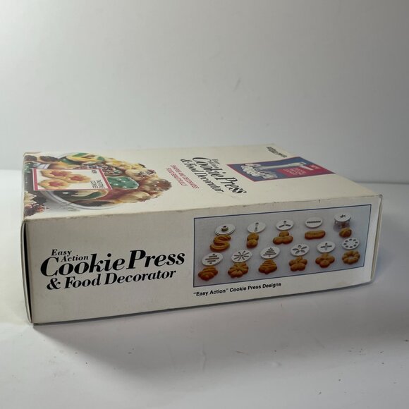 Hutzler Gerda Cookie Press & Food Decorator Easy Action Shapes Two Tone Cookies - Picture 2 of 8